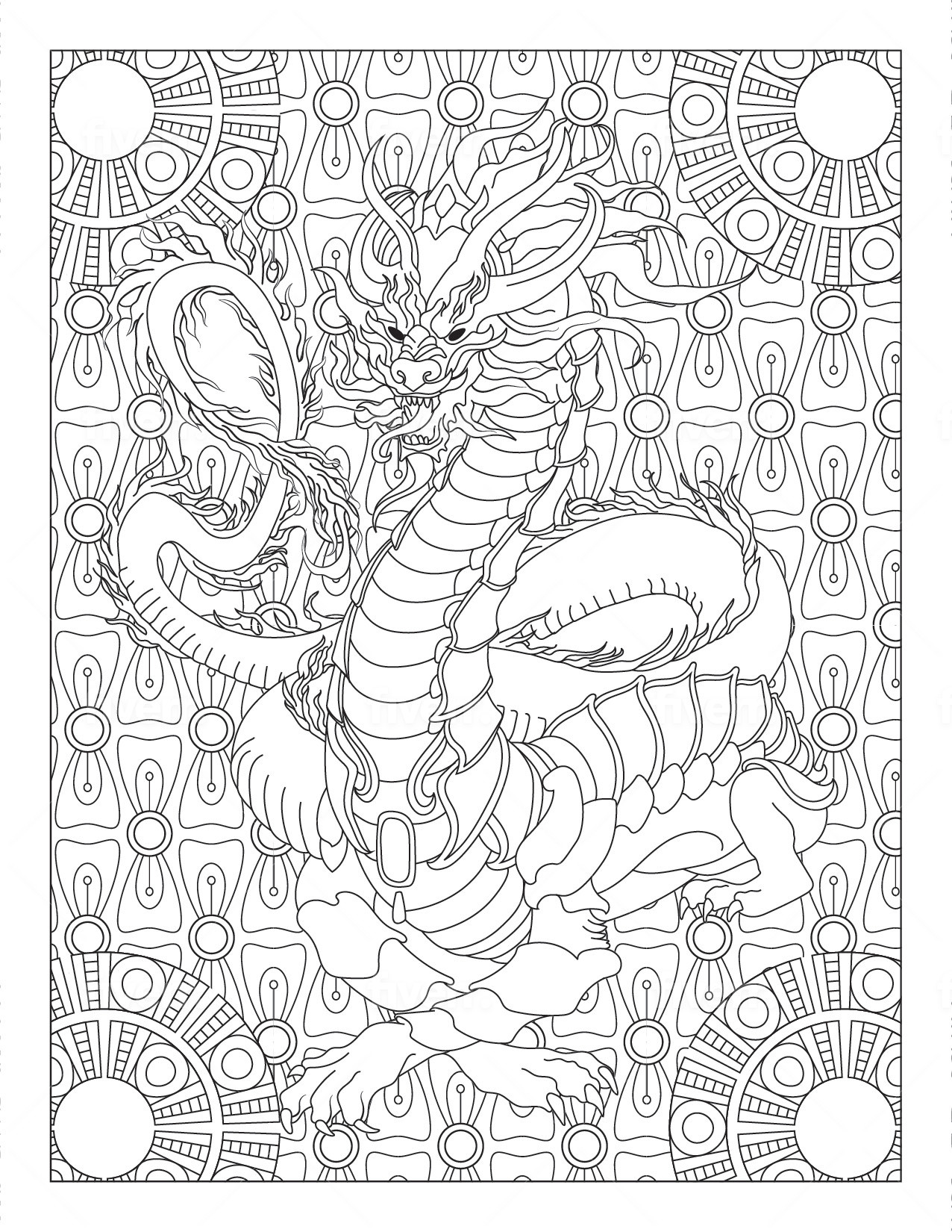 Dragon Coloring Pages - creativitycolor.com