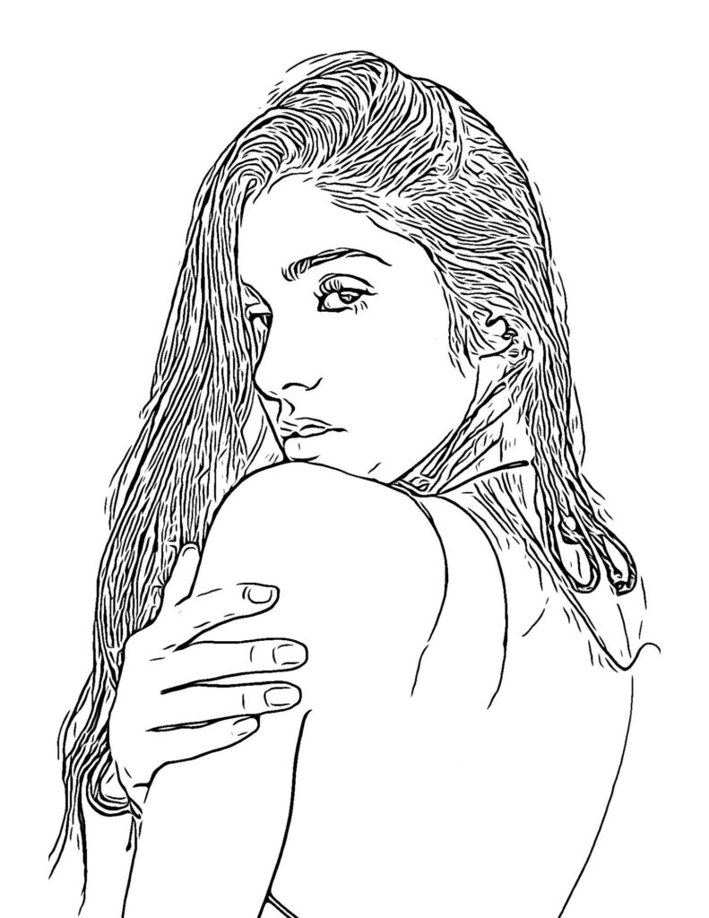 Adult Coloring Pages of People - creativitycolor.com