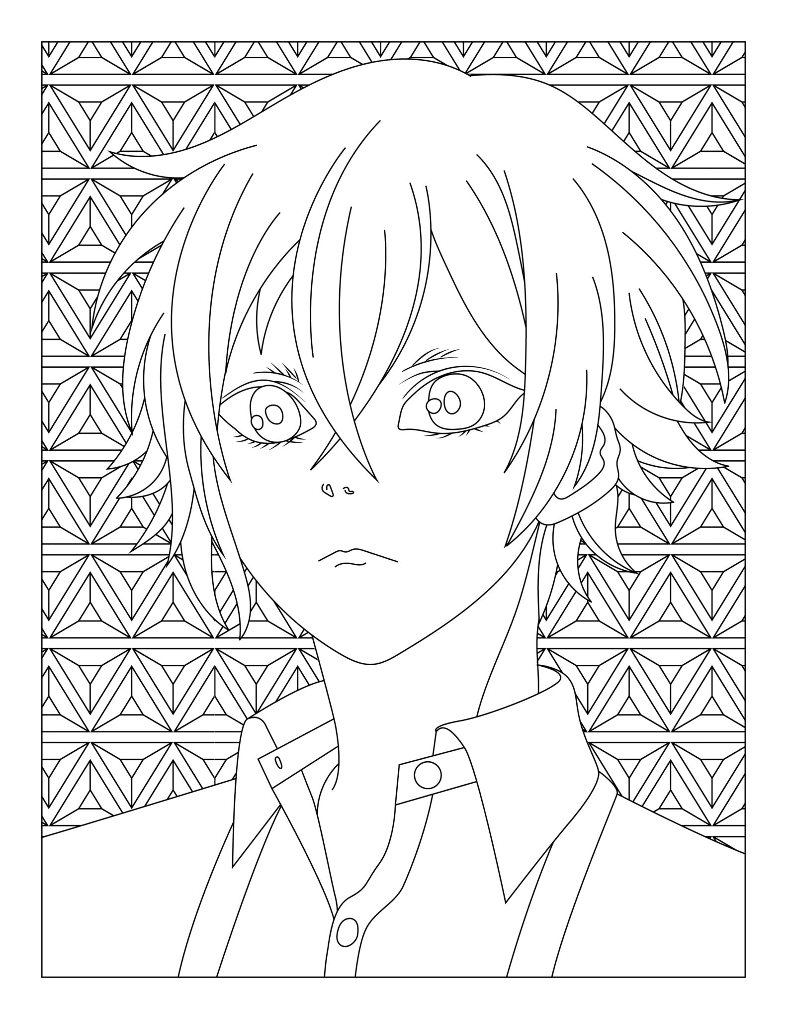 Adult Anime Coloring Pages - creativitycolor.com