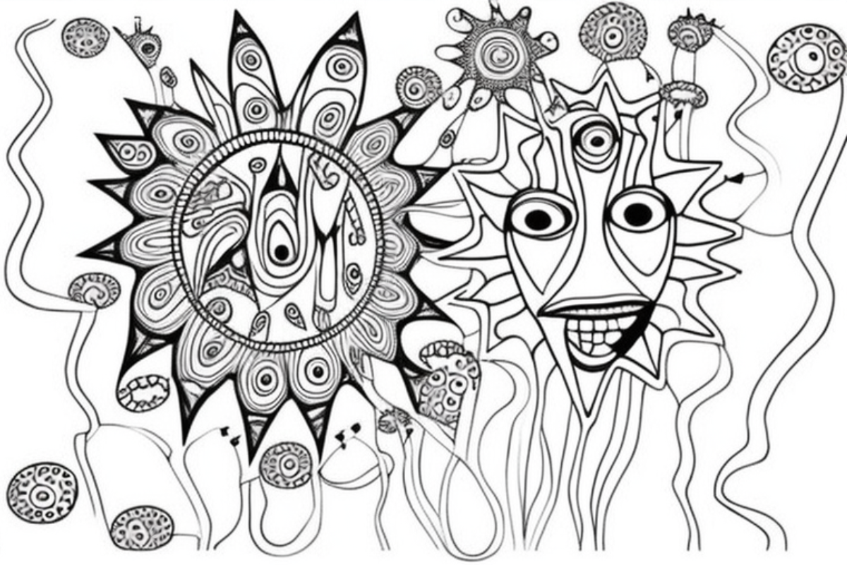 Trippy Adult Coloring Pages - creativitycolor.com