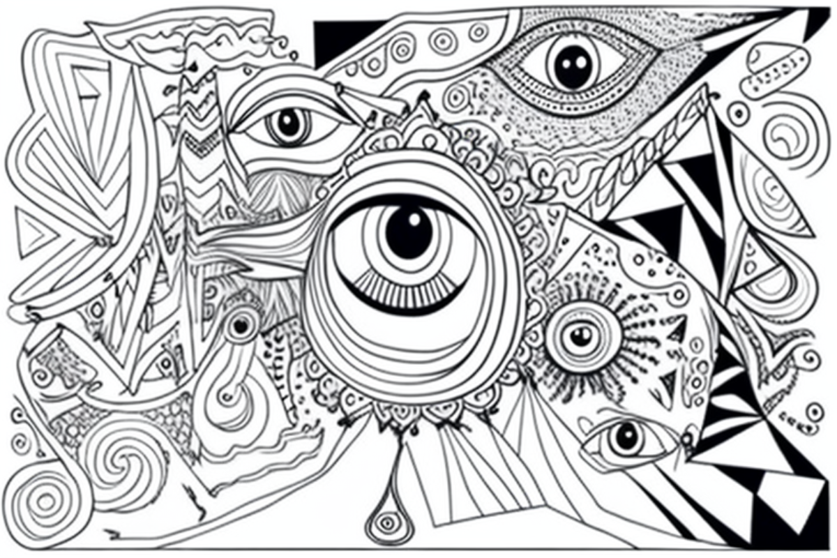 Trippy Adult Coloring Pages - creativitycolor.com