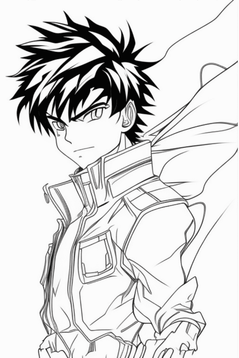 Adult Anime Coloring Pages - creativitycolor.com
