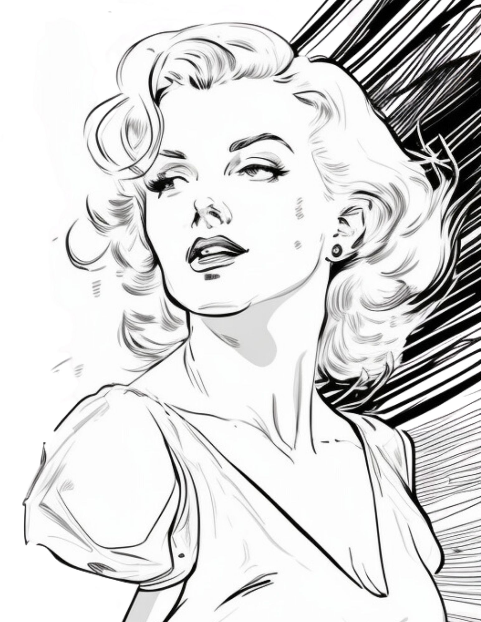 Marilyn Monroe Coloring Pages 4765